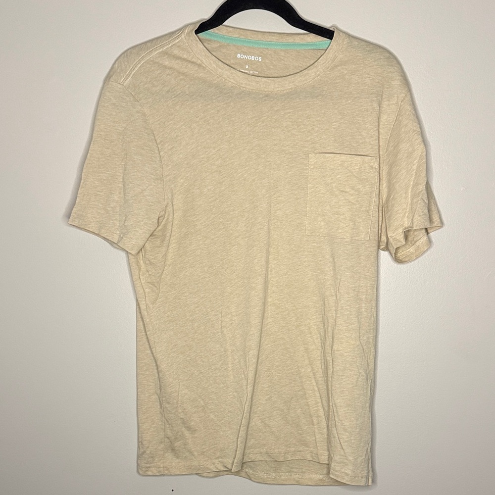 Bonobos Men's Beige Short Sleeve Tee